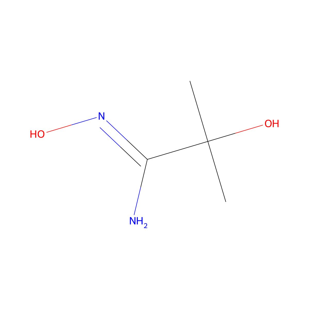 2,N-Dihydroxy-2-methyl-propionamidine molecular structure, CAS 15485-97-9