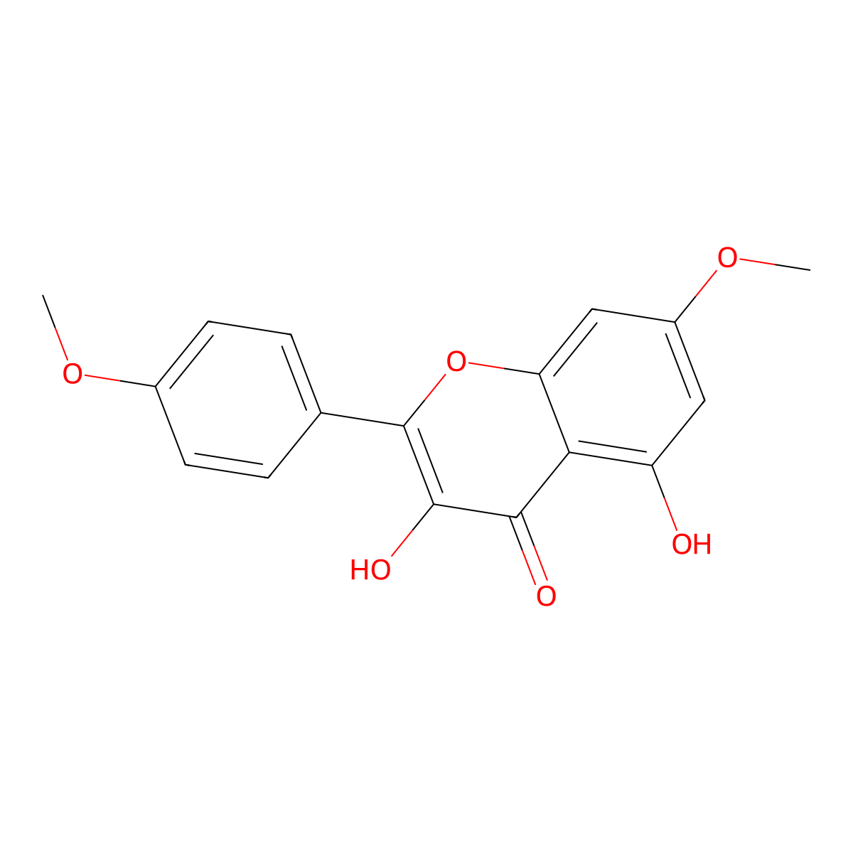 Kaempferol-7,4'-dimethyl ether molecular structure, CAS 15486-33-6