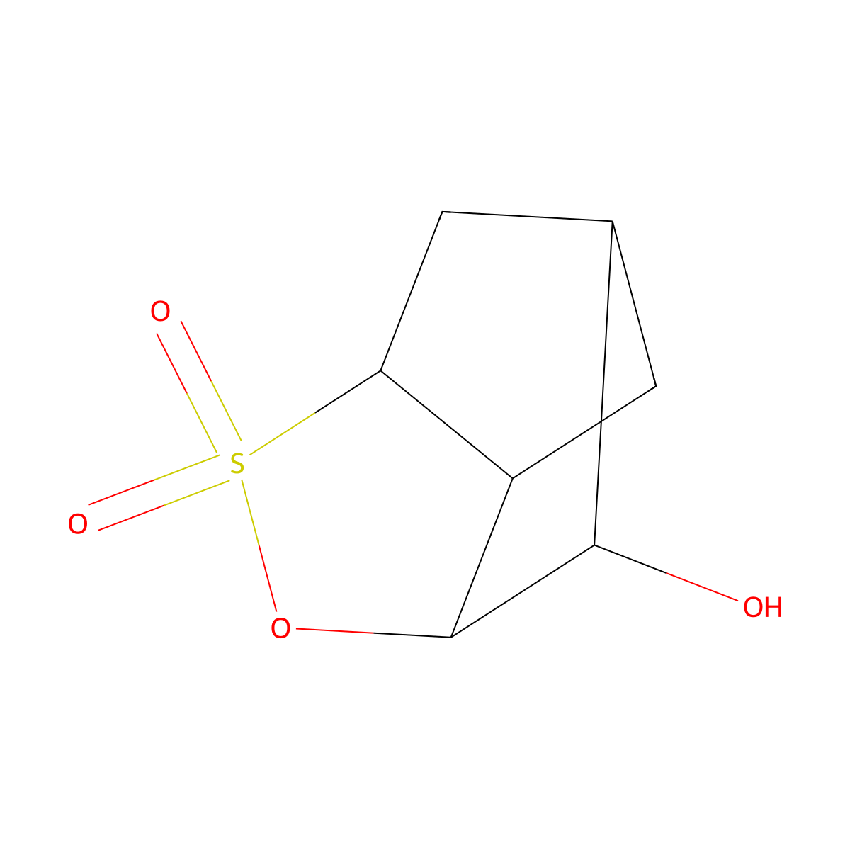 5-Hydroxy-2,6-norbornanesultone molecular structure, CAS 15486-54-1