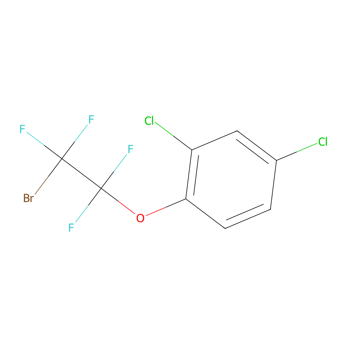 2,4-Dichlorophenoxytetrafluorobromoethane molecular structure, CAS 1548651-96-2