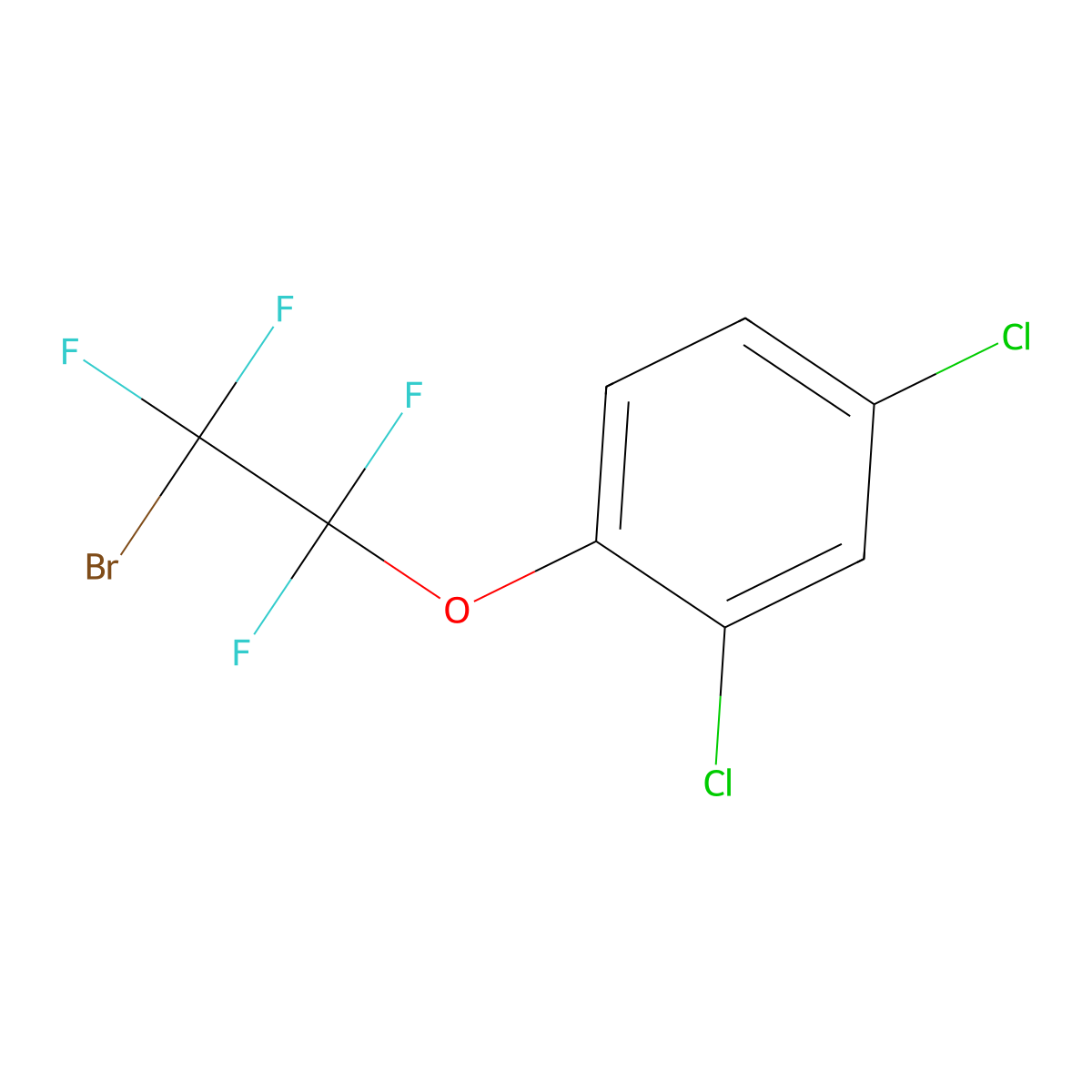 2,4-Dichlorophenoxytetrafluorobromoethane molecular structure, CAS 1548651-96-2