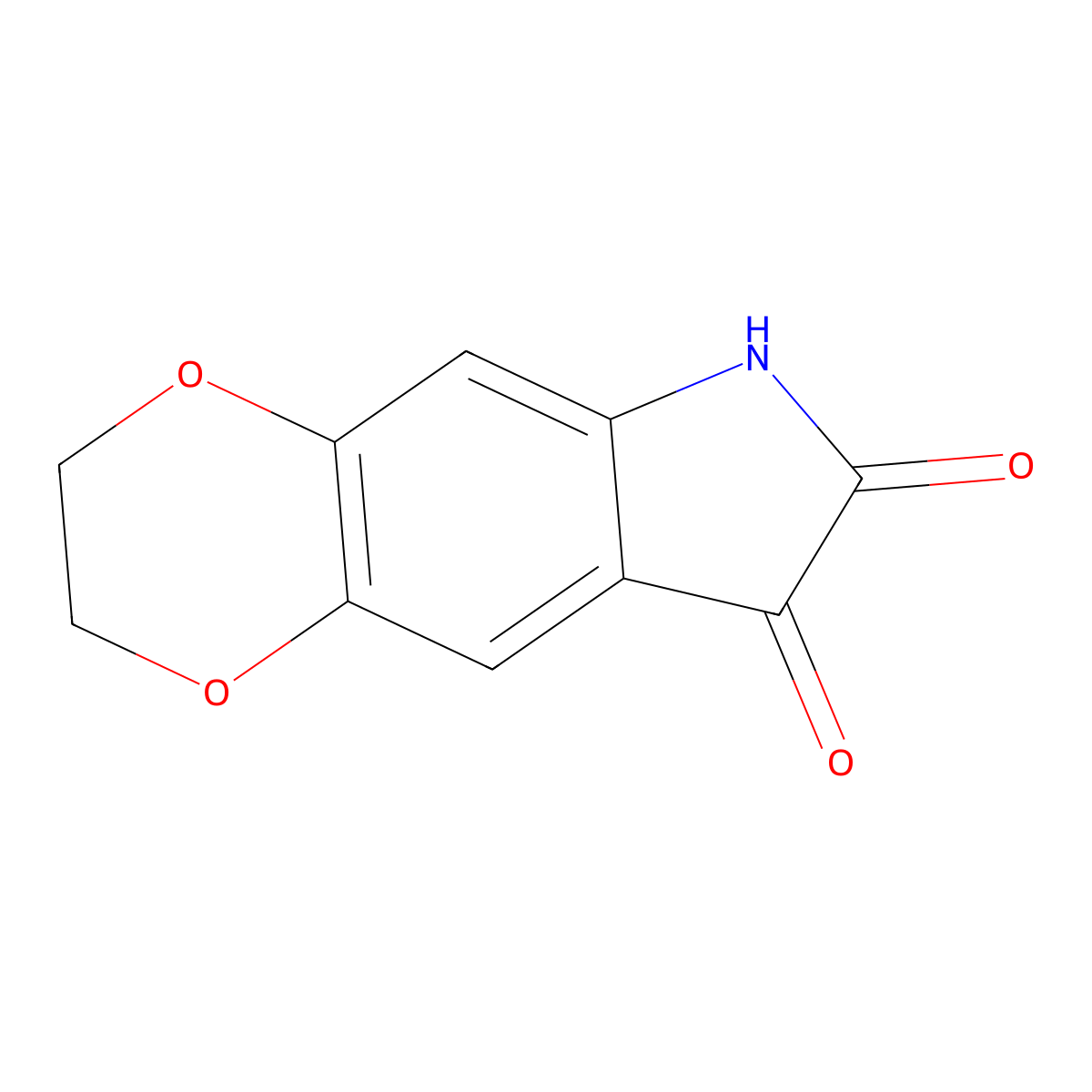 2,3-dihydro-6H-[1,4]dioxino[2,3-f]indole-7,8-dione molecular structure, CAS 154869-10-0