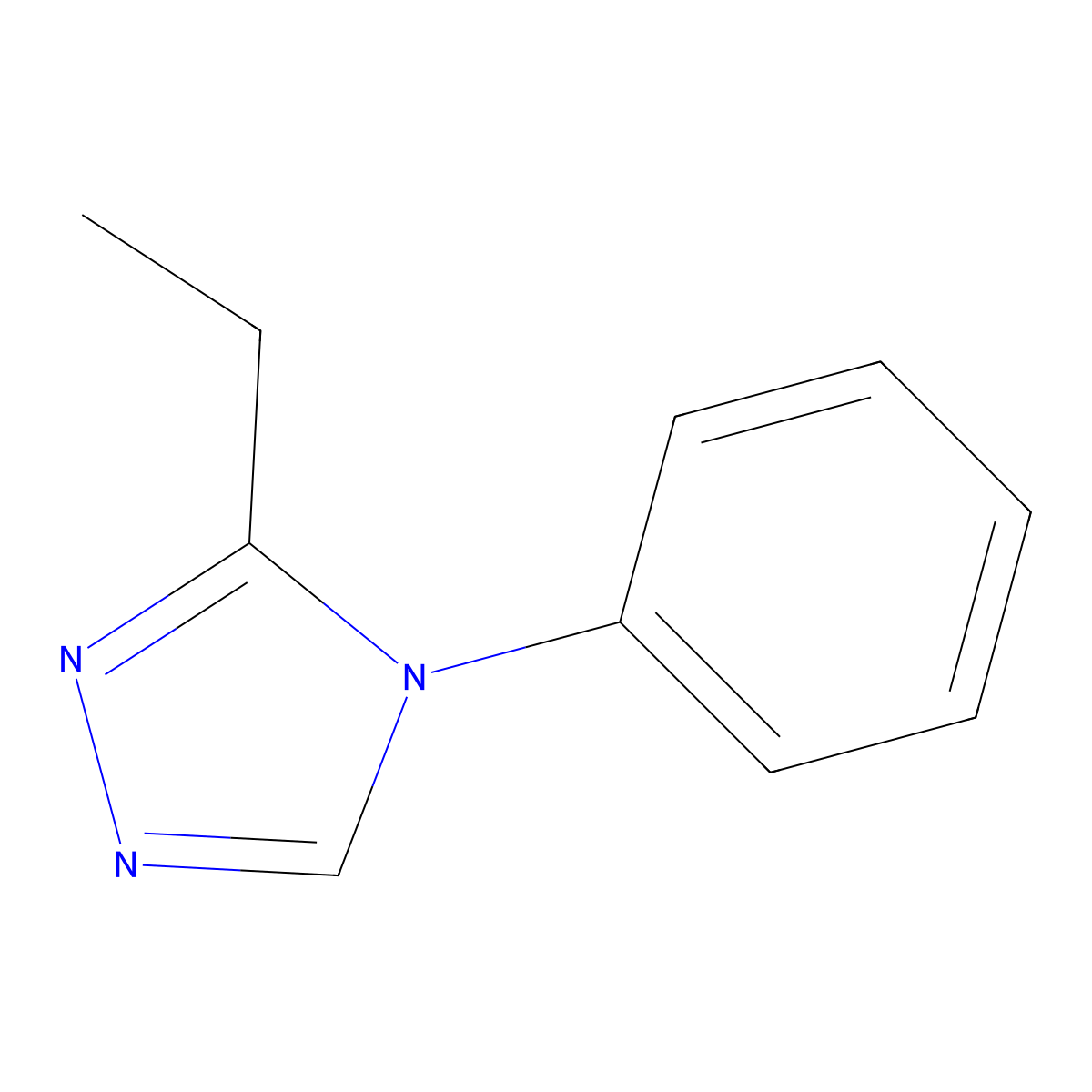 3-ethyl-4-phenyl-4H-1,2,4-triazole molecular structure, CAS 1548720-98-4
