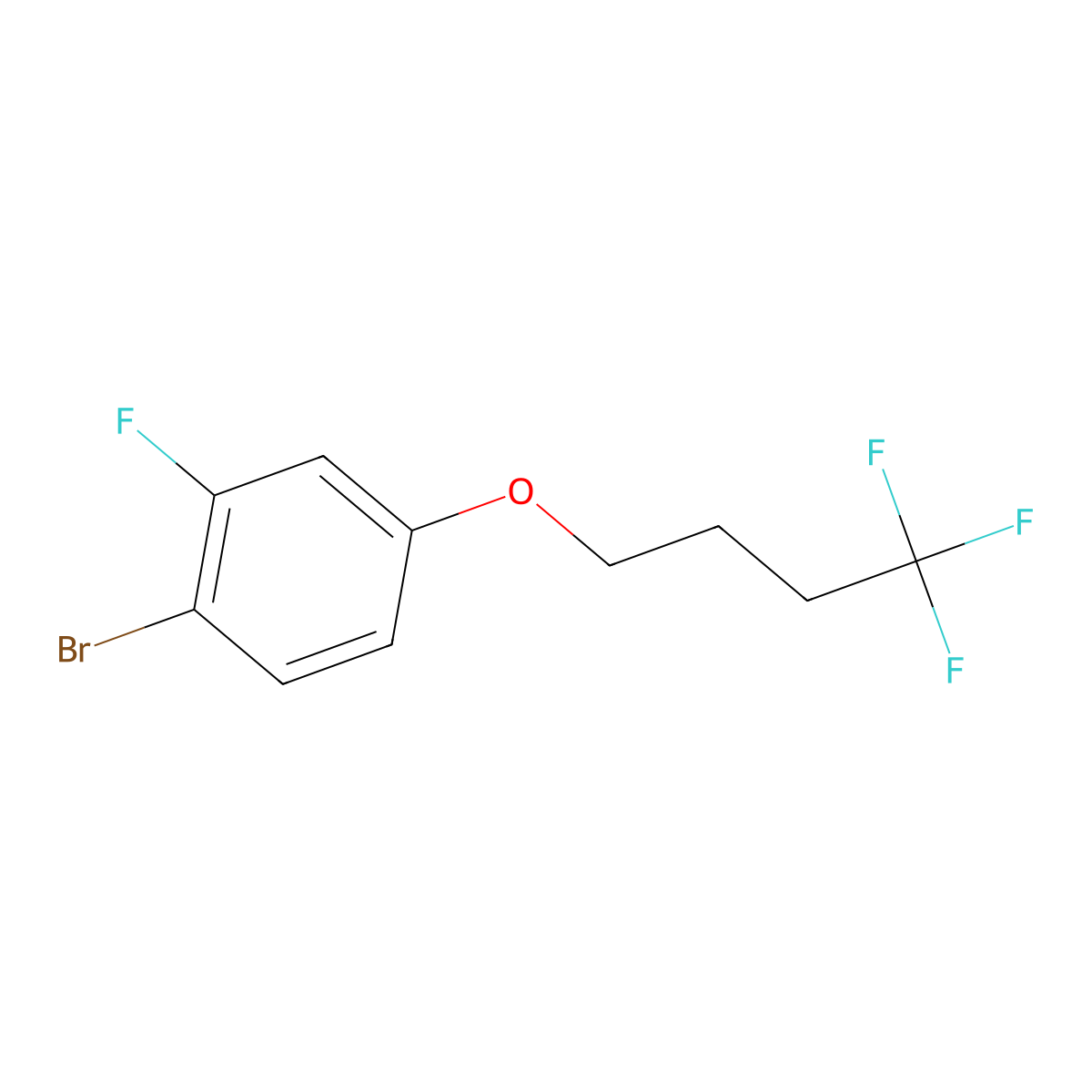 1-Bromo-2-fluoro-4-(4,4,4-trifluorobutoxy)benzene molecular structure, CAS 1548726-16-4