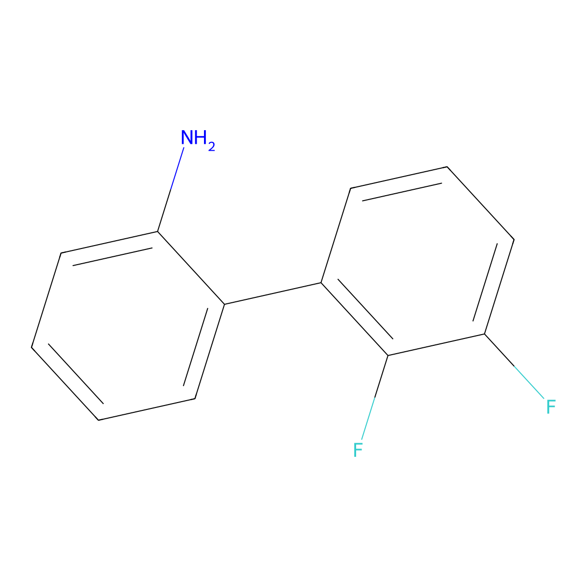 2',3'-Difluoro-[1,1'-biphenyl]-2-amine molecular structure, CAS 1548736-22-6