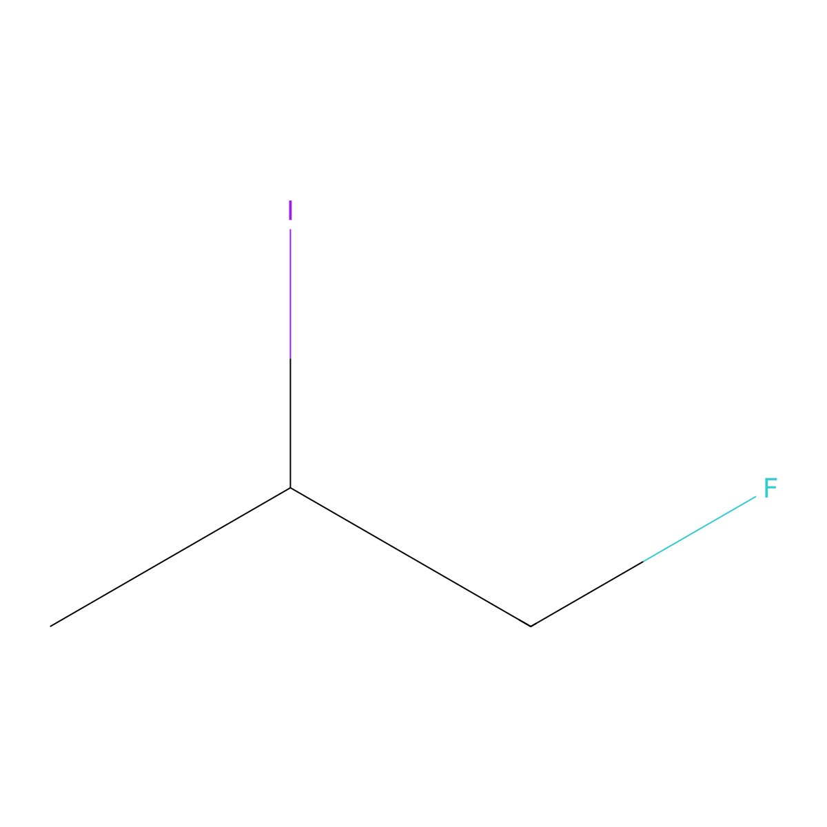 1-Fluoro-2-iodopropane molecular structure, CAS 154874-10-9