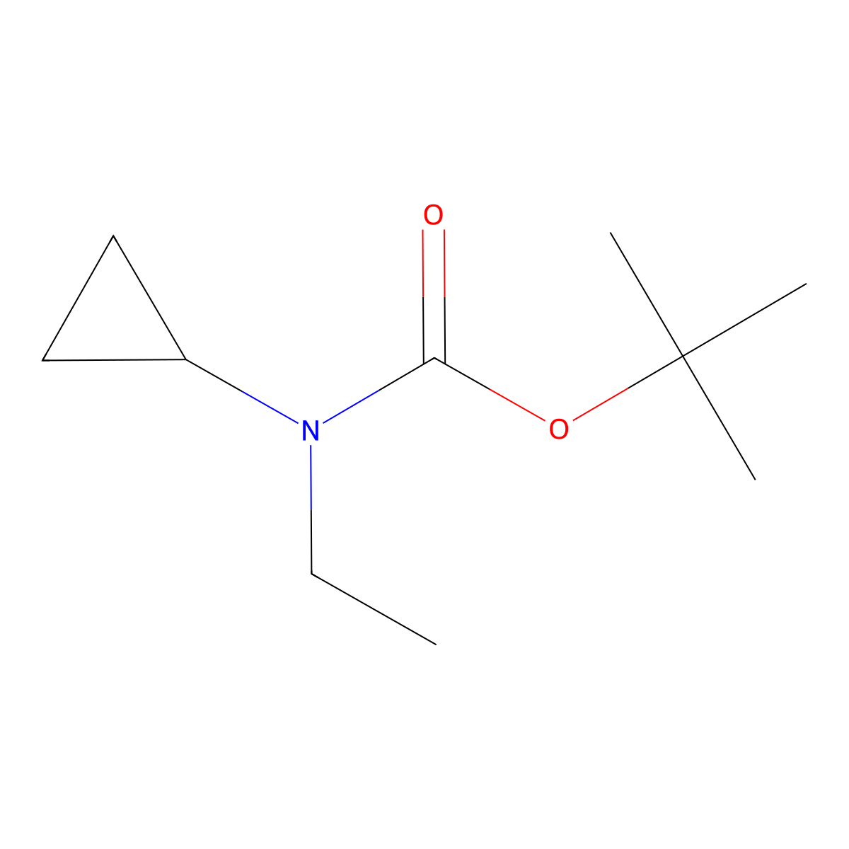 N-Boc-N-ethylcyclopropylamine molecular structure, CAS 154875-07-7