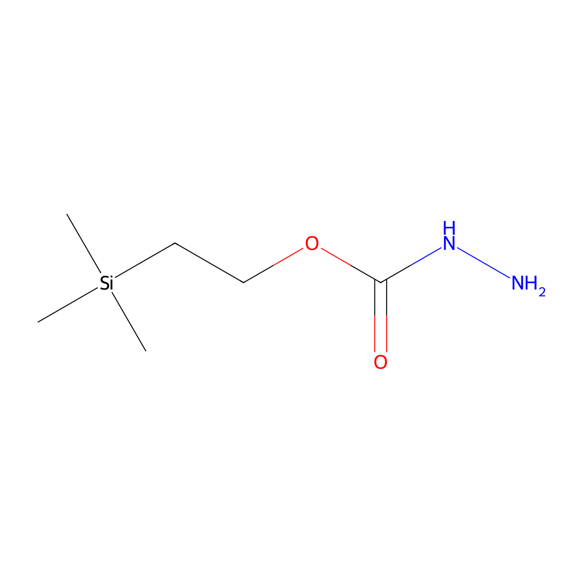 Hydrazinecarboxylic acid 2-trimethylsilanyl-ethyl ester molecular structure, CAS 154876-20-7