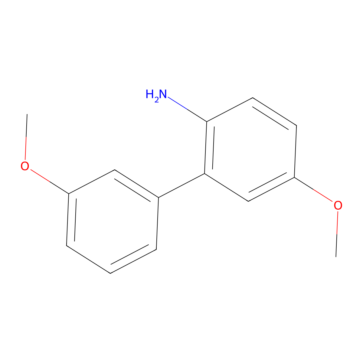 3',5-Dimethoxy[1,1'-biphenyl]-2-amine molecular structure, CAS 154876-31-0