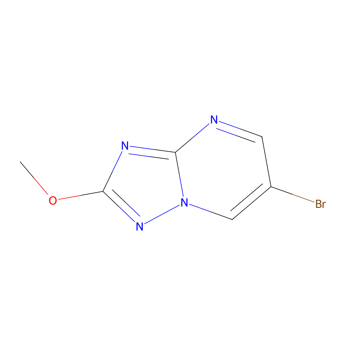 6-Bromo-2-methoxy-[1,2,4]triazolo[1,5-A]pyrimidine molecular structure, CAS 1548785-02-9