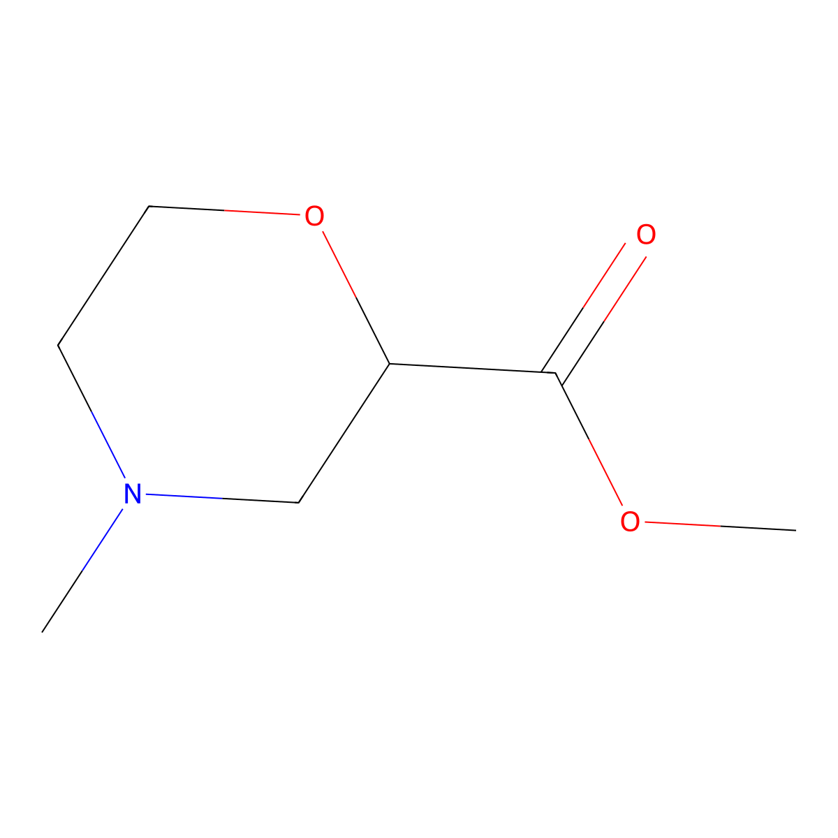 Methyl 4-methylmorpholine-2-carboxylate molecular structure, CAS 1548790-15-3