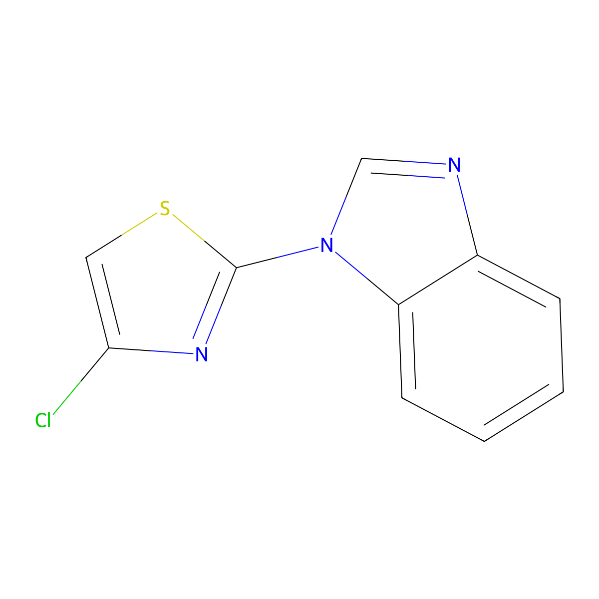 1-(4-chloro-1,3-thiazol-2-yl)-1H-1,3-benzodiazole molecular structure, CAS 1548812-76-5