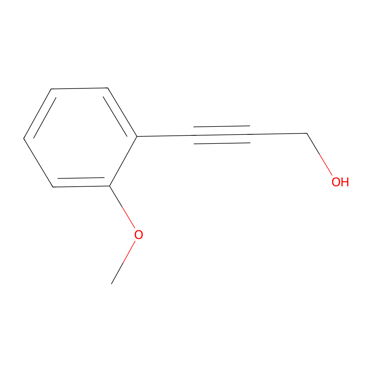 3-(2-Methoxyphenyl)prop-2-yn-1-ol molecular structure, CAS 154884-62-5