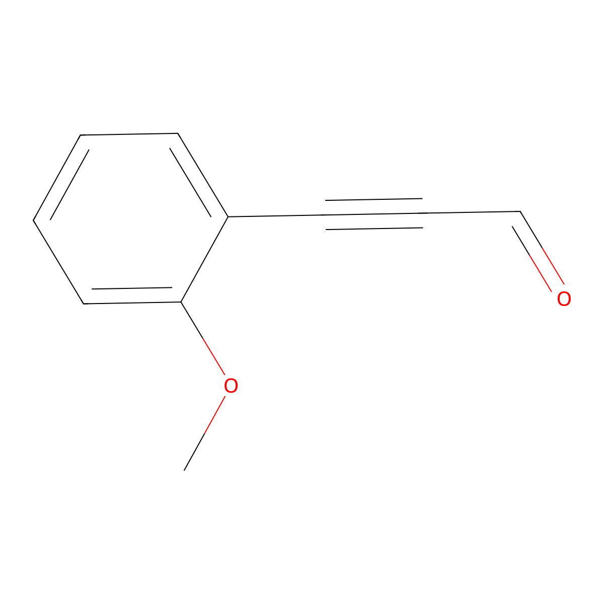 3-(2-Methoxyphenyl)-2-propynal molecular structure, CAS 154884-63-6