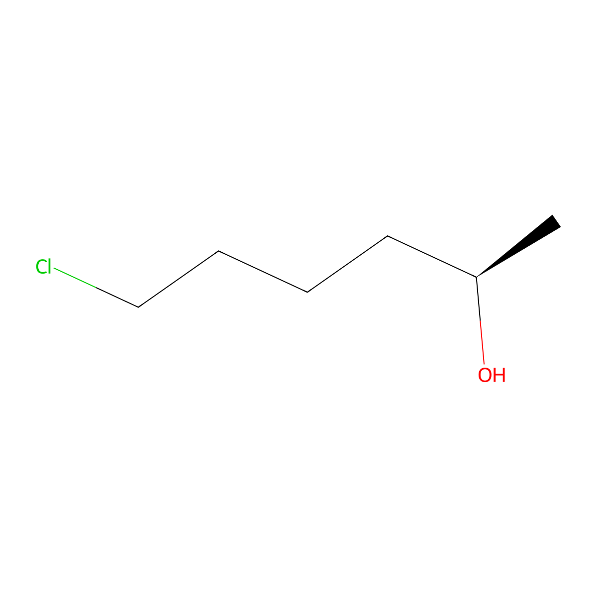 (R)-6-Chloro-2-hexanol molecular structure, CAS 154885-33-3
