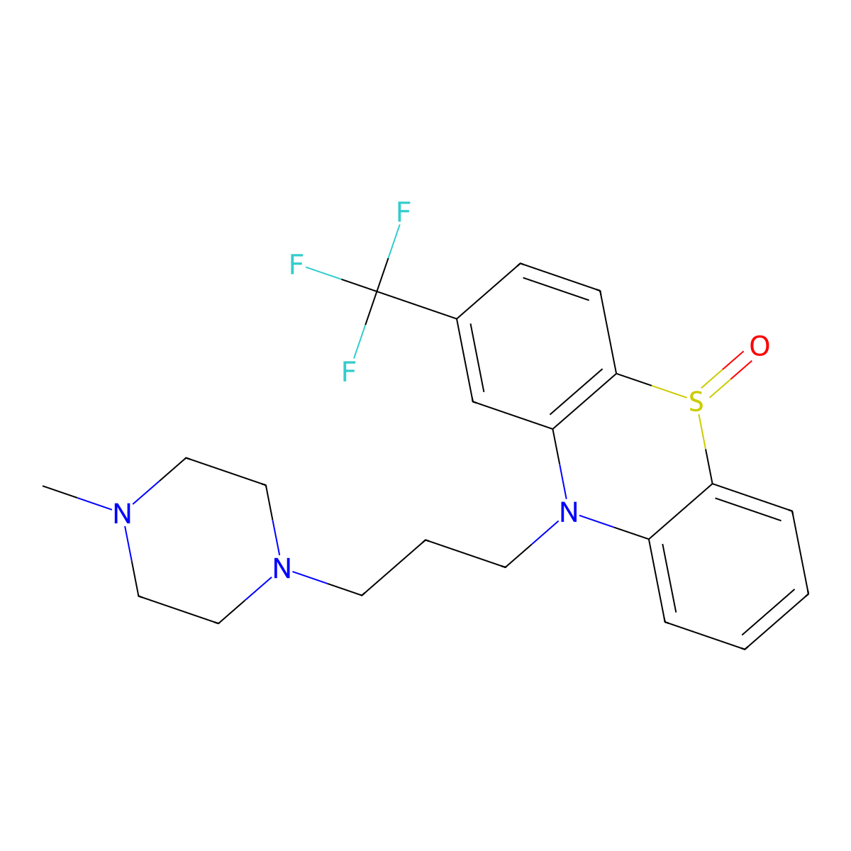 Trifluoperazine sulfoxide molecular structure, CAS 1549-88-8