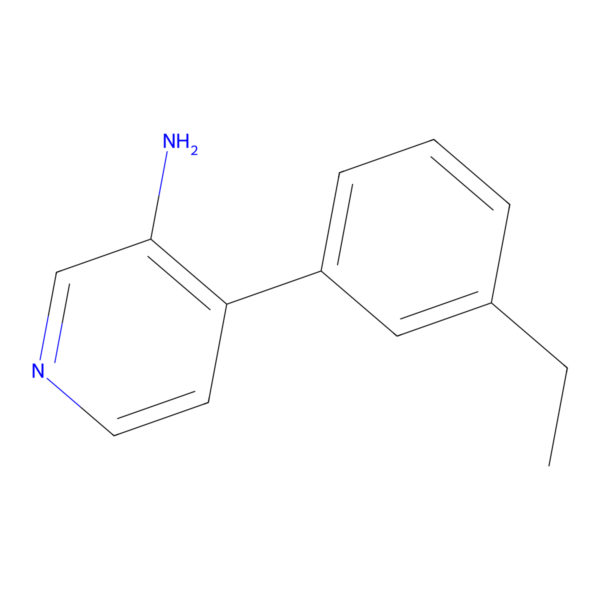 4-(3-Ethylphenyl)pyridin-3-amine molecular structure, CAS 1549035-91-7