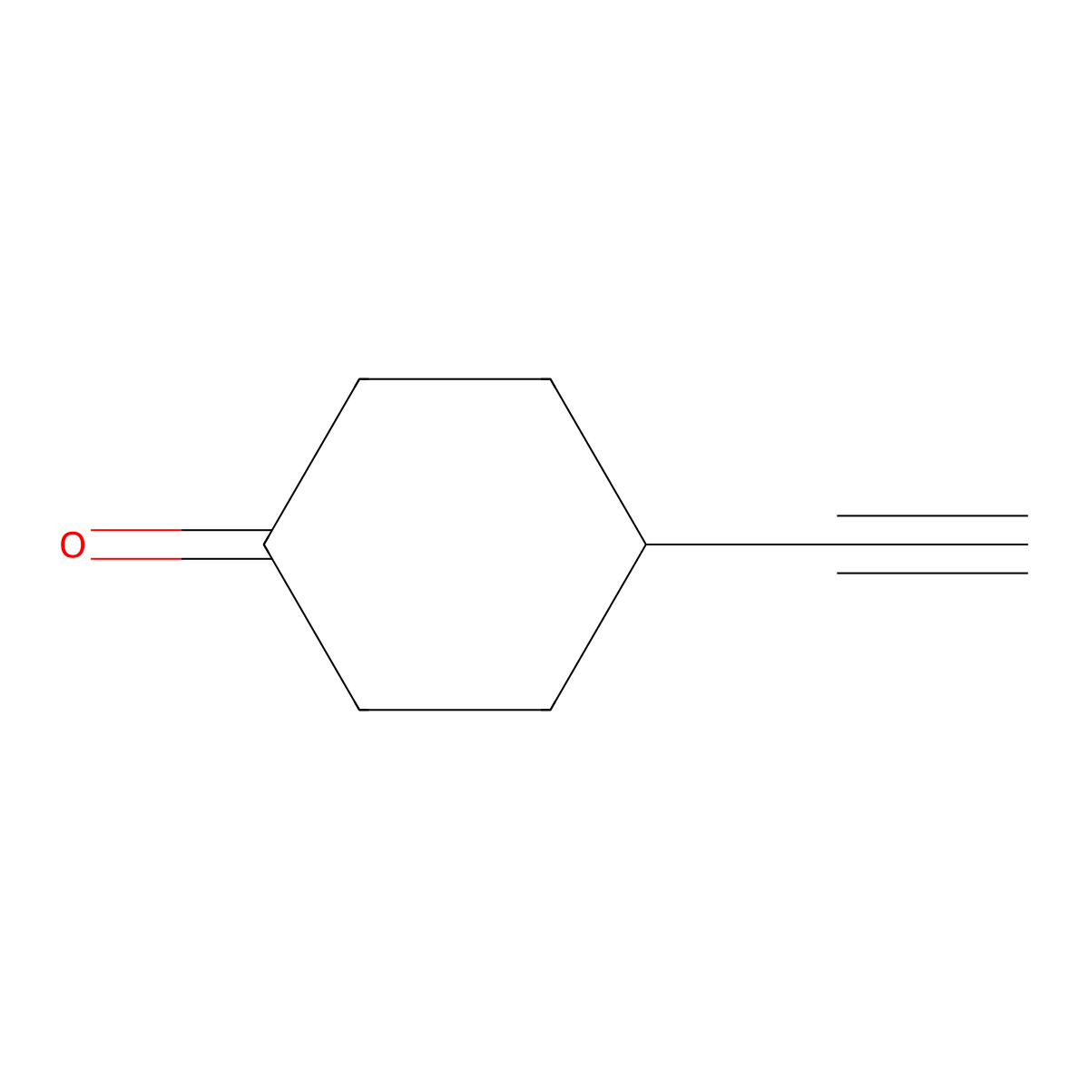 4-Ethynylcyclohexan-1-one molecular structure, CAS 1549050-50-1