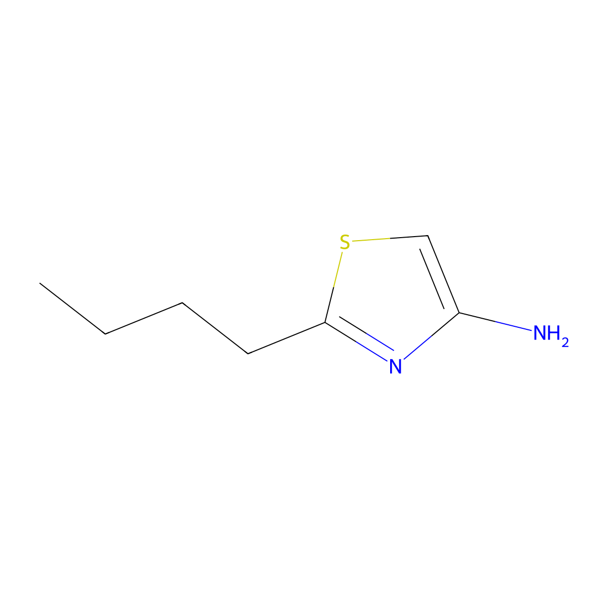2-Butyl-1,3-thiazol-4-amine molecular structure, CAS 1549054-23-0