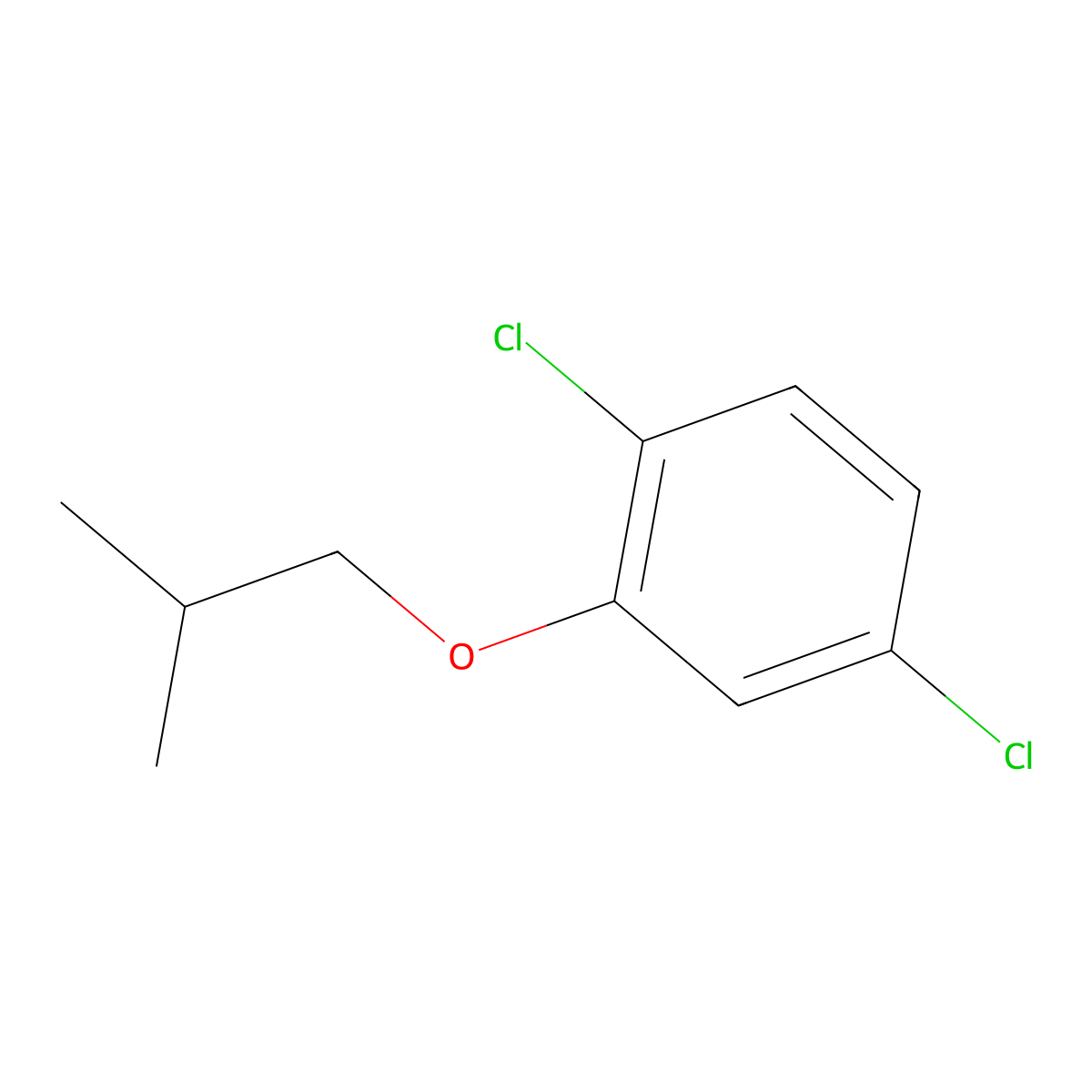 1,4-Dichloro-2-(2-methylpropoxy)benzene molecular structure, CAS 1549102-97-7