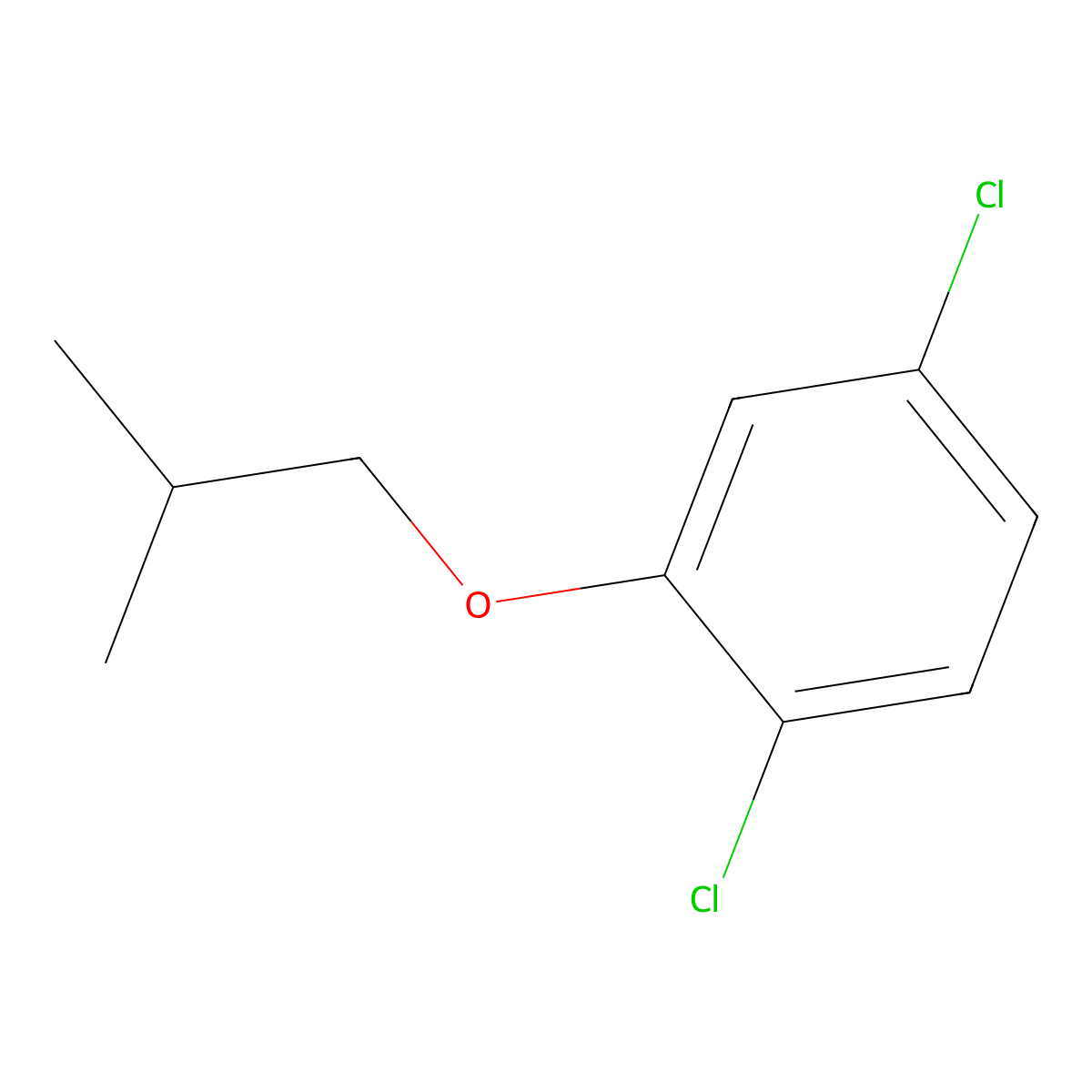 1,4-Dichloro-2-(2-methylpropoxy)benzene molecular structure, CAS 1549102-97-7