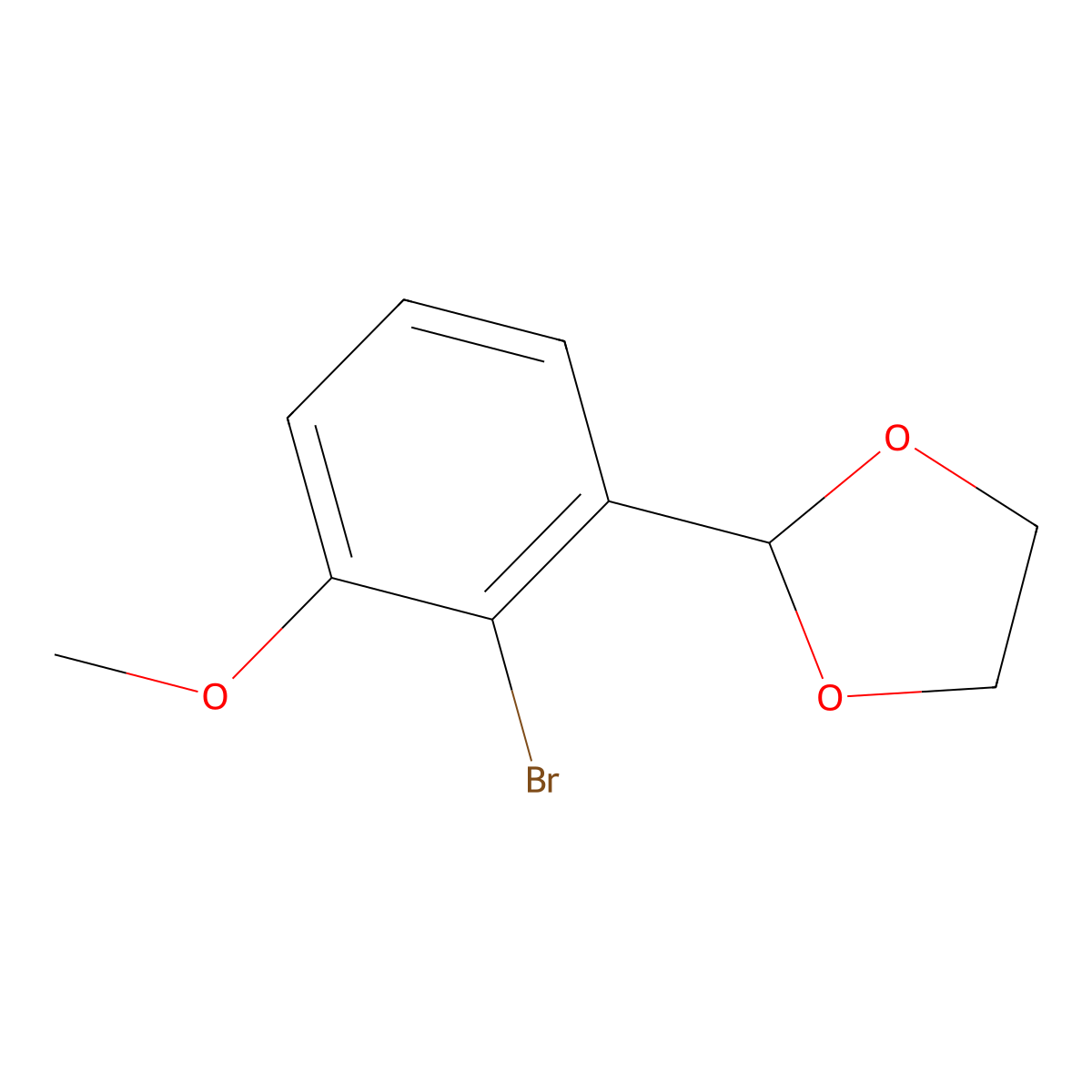2-(2-Bromo-3-methoxyphenyl)-1,3-dioxolane molecular structure, CAS 154912-55-7