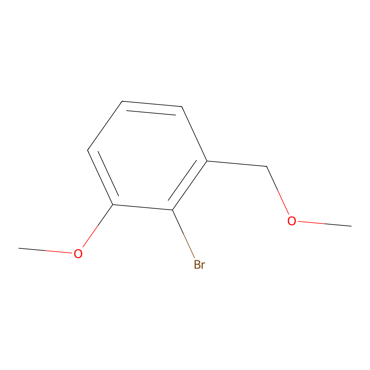 1-Bromo-2-methoxy-6-(methoxymethyl)benzene molecular structure, CAS 154912-60-4