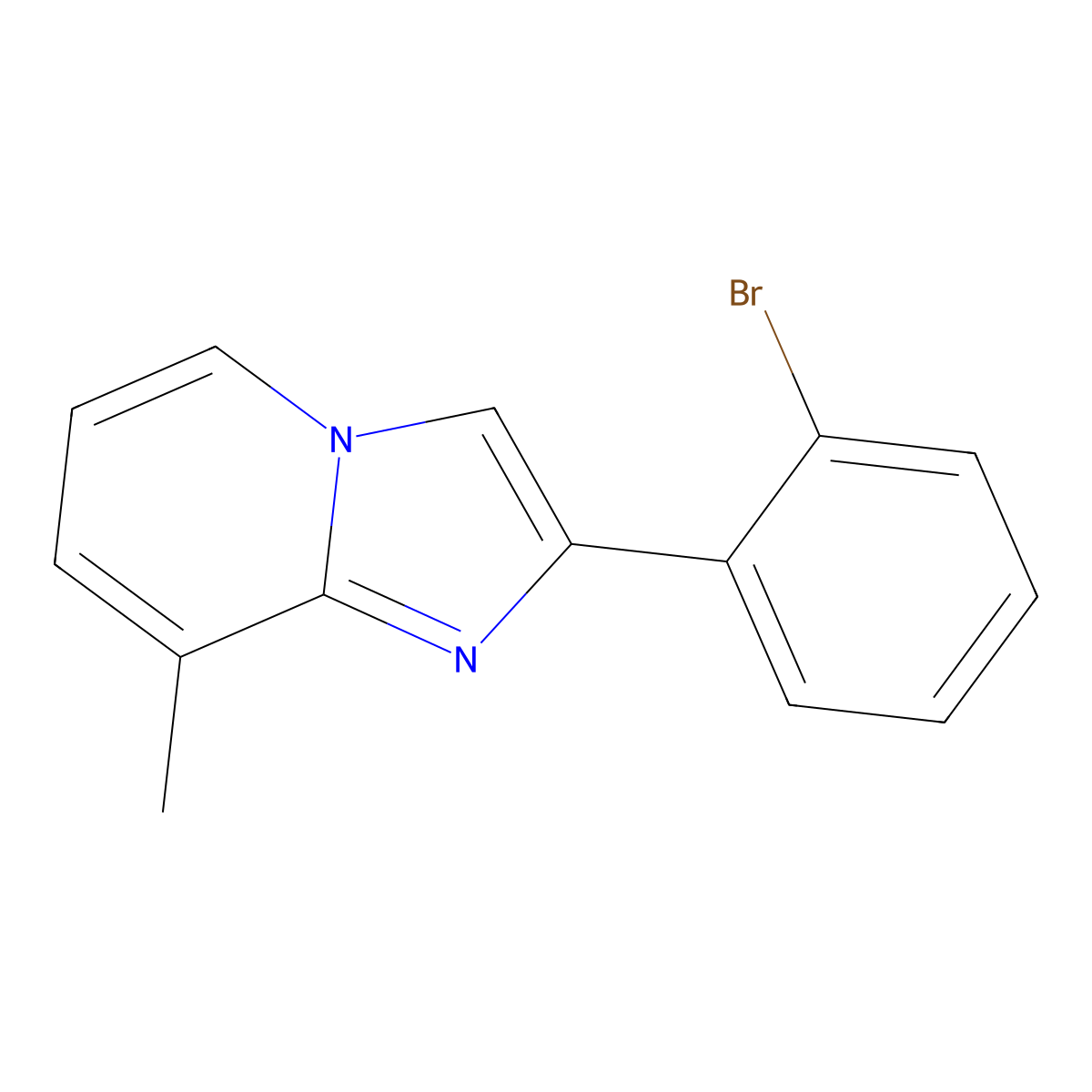 2-(2-Bromophenyl)-8-methylimidazo[1,2-a]pyridine molecular structure, CAS 1549177-16-3