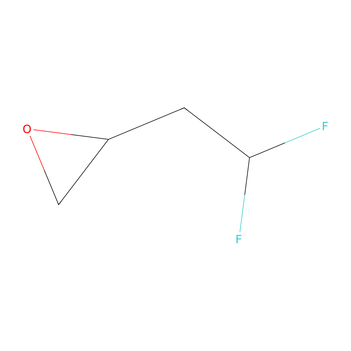 2-(2,2-Difluoroethyl)oxirane molecular structure, CAS 1549192-90-6