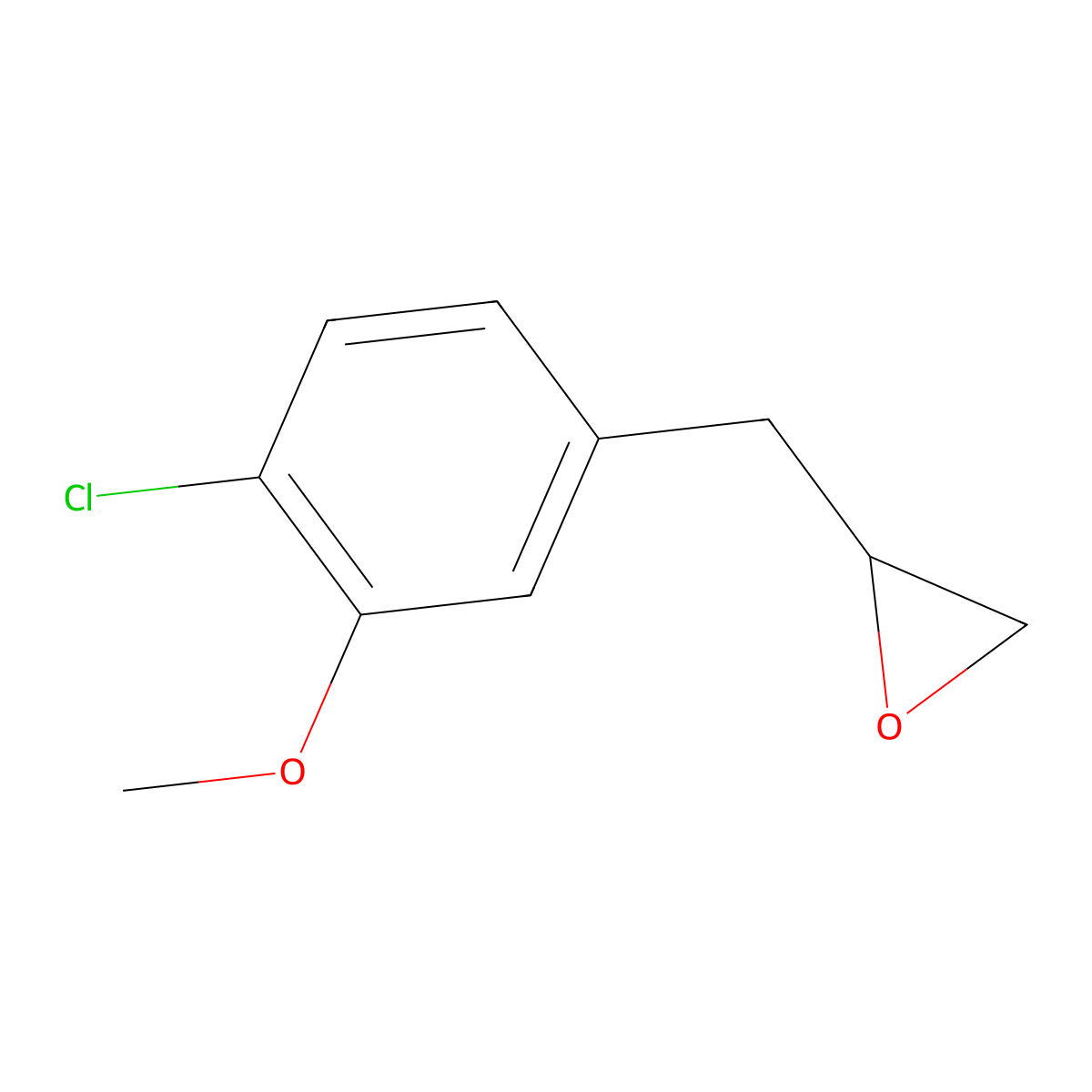 2-[(4-Chloro-3-methoxyphenyl)methyl]oxirane molecular structure, CAS 1549192-93-9