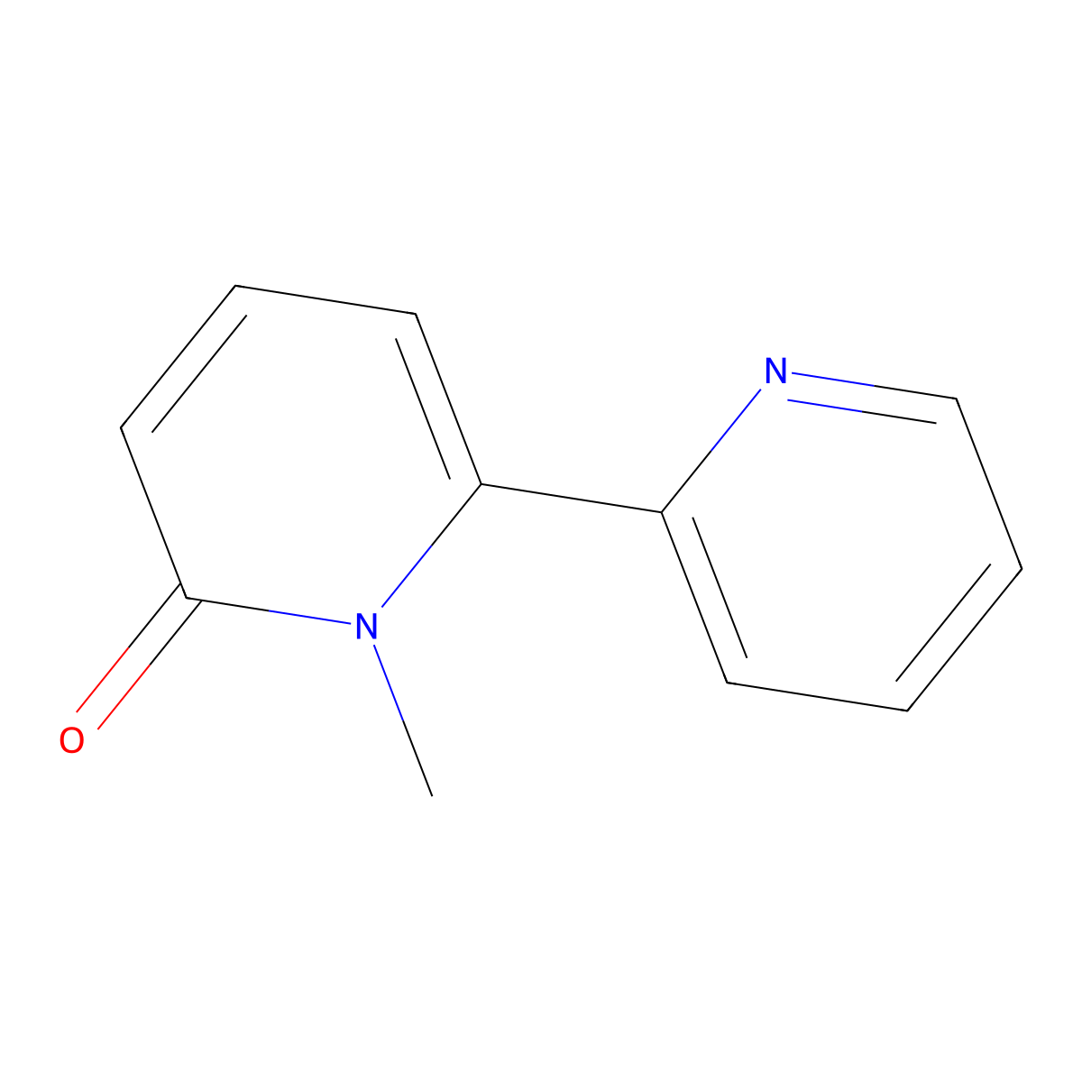 1-Methyl-6-(pyridin-2-yl)-1,2-dihydropyridin-2-one molecular structure, CAS 154928-15-1