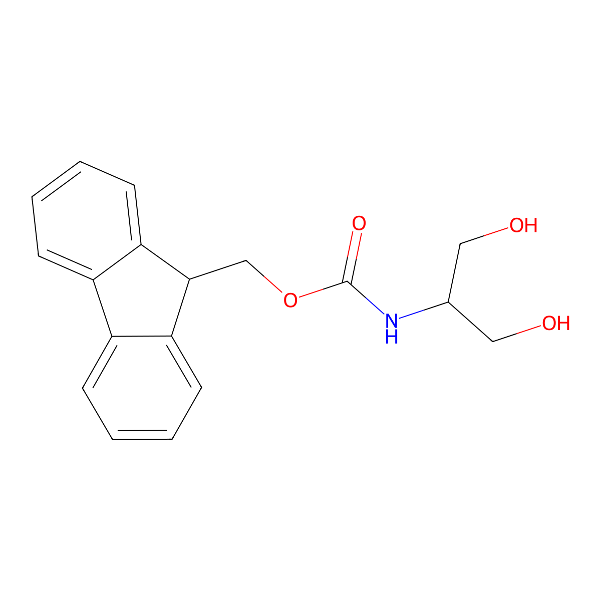 Fmoc-serinol molecular structure, CAS 154928-40-2
