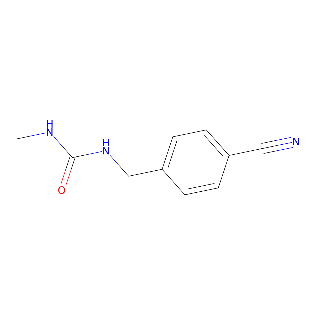 1-[(4-Cyanophenyl)methyl]-3-methylurea molecular structure, CAS 1549291-38-4