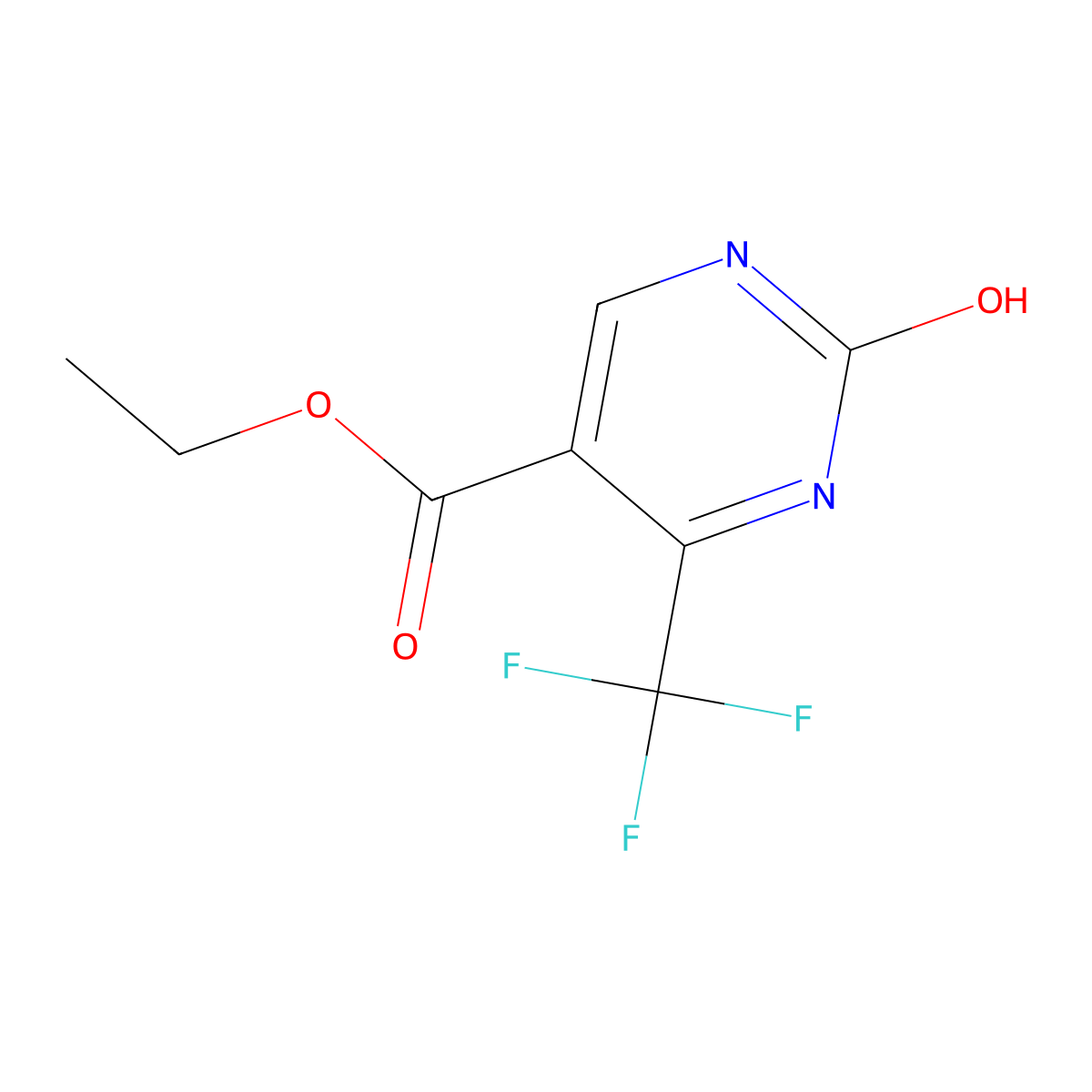 Ethyl 2-oxo-6-(trifluoromethyl)-1,2-dihydropyrimidine-5-carboxylate molecular structure, CAS 154934-97-1