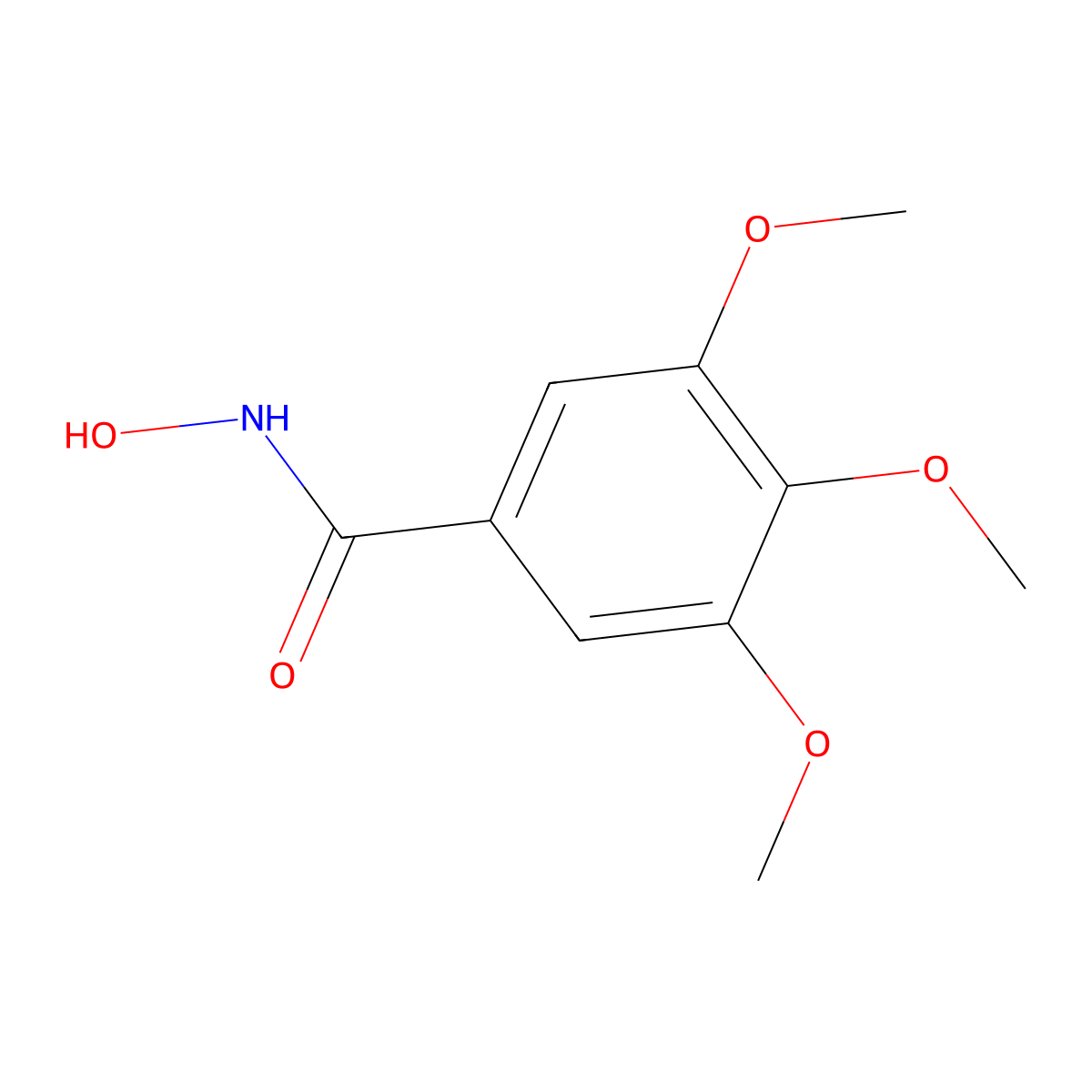 N-Hydroxy-3,4,5-trimethoxybenzamide molecular structure, CAS 15494-44-7