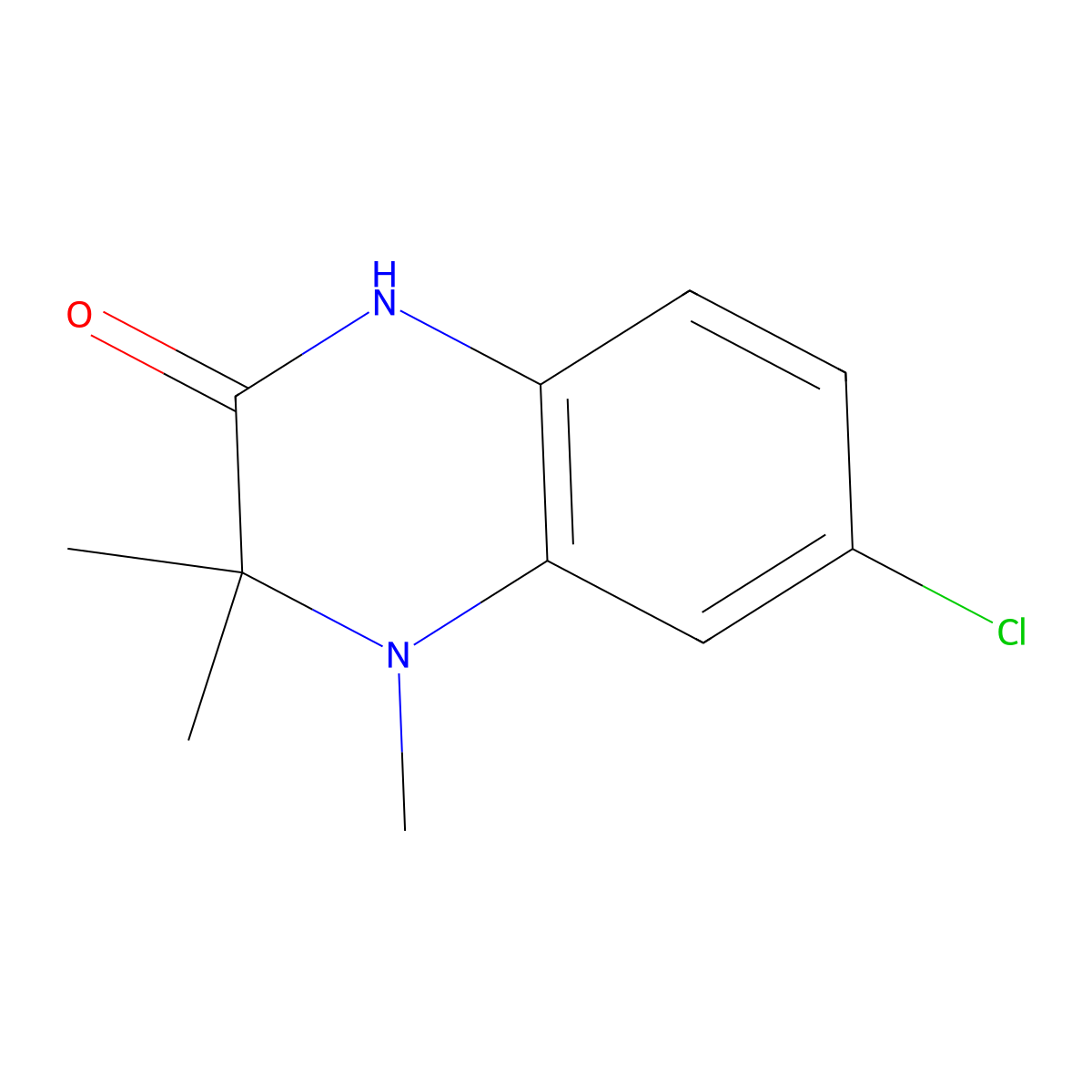 6-Chloro-3,3,4-trimethyl-1,2,3,4-tetrahydroquinoxalin-2-one molecular structure, CAS 1549427-78-2
