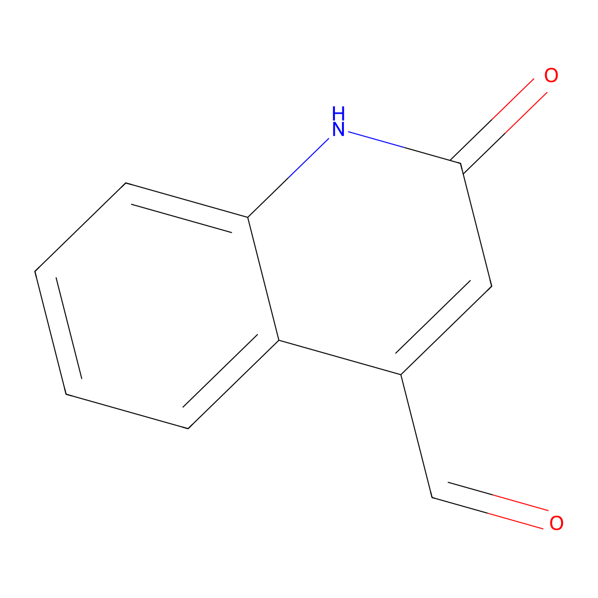 2-Oxo-1,2-dihydroquinoline-4-carbaldehyde molecular structure, CAS 15495-16-6