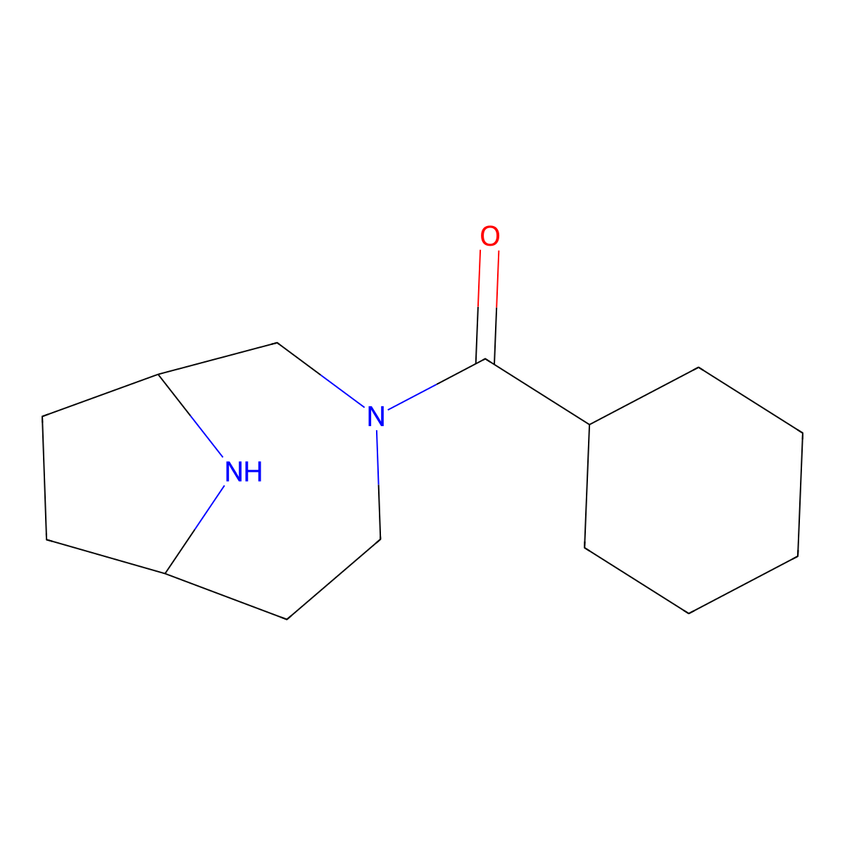 3,9-Diazabicyclo[4.2.1]nonan-3-yl(cyclohexyl)methanone molecular structure, CAS 1549518-06-0