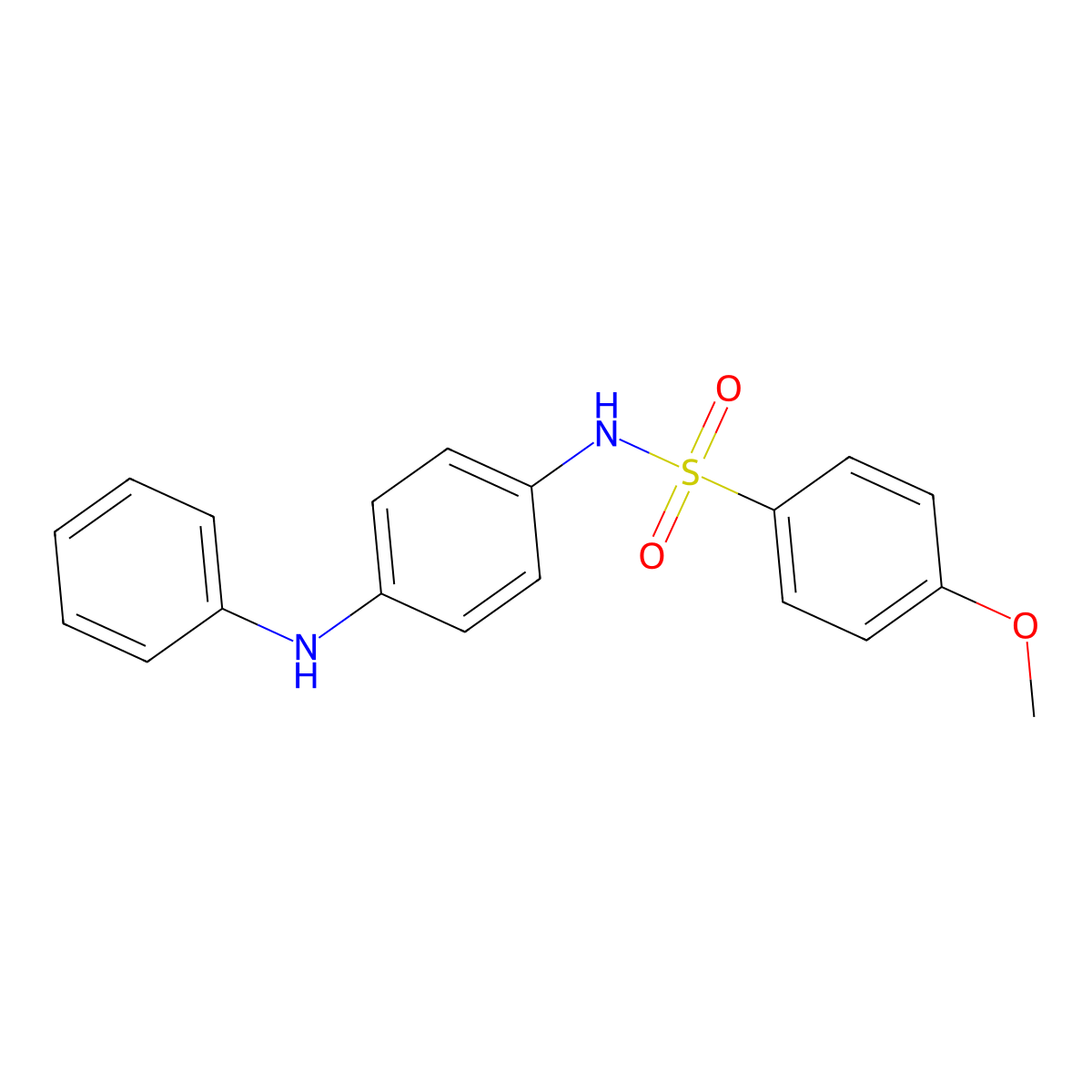 N-(4-anilinophenyl)-4-methoxybenzenesulfonamide molecular structure, CAS 154959-64-5