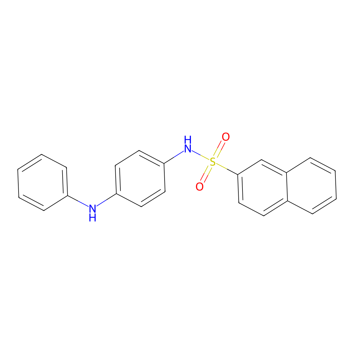 N-(4-anilinophenyl)naphthalene-2-sulfonamide molecular structure, CAS 154959-65-6