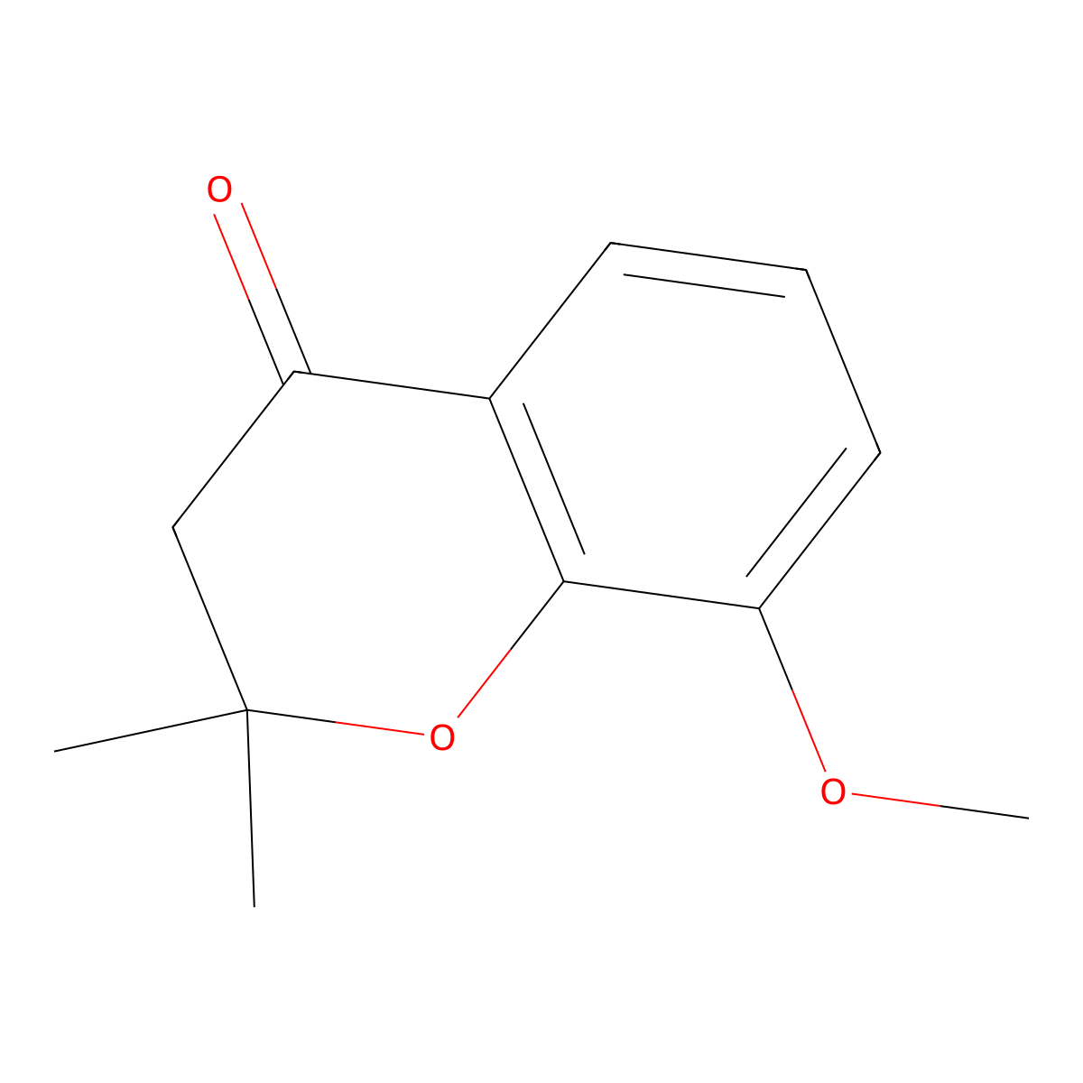 8-methoxy-2,2-dimethyl-3,4-dihydro-2H-1-benzopyran-4-one molecular structure, CAS 15496-18-1