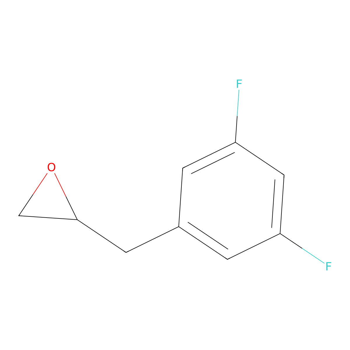 2-[(3,5-Difluorophenyl)methyl]oxirane molecular structure, CAS 1549604-81-0