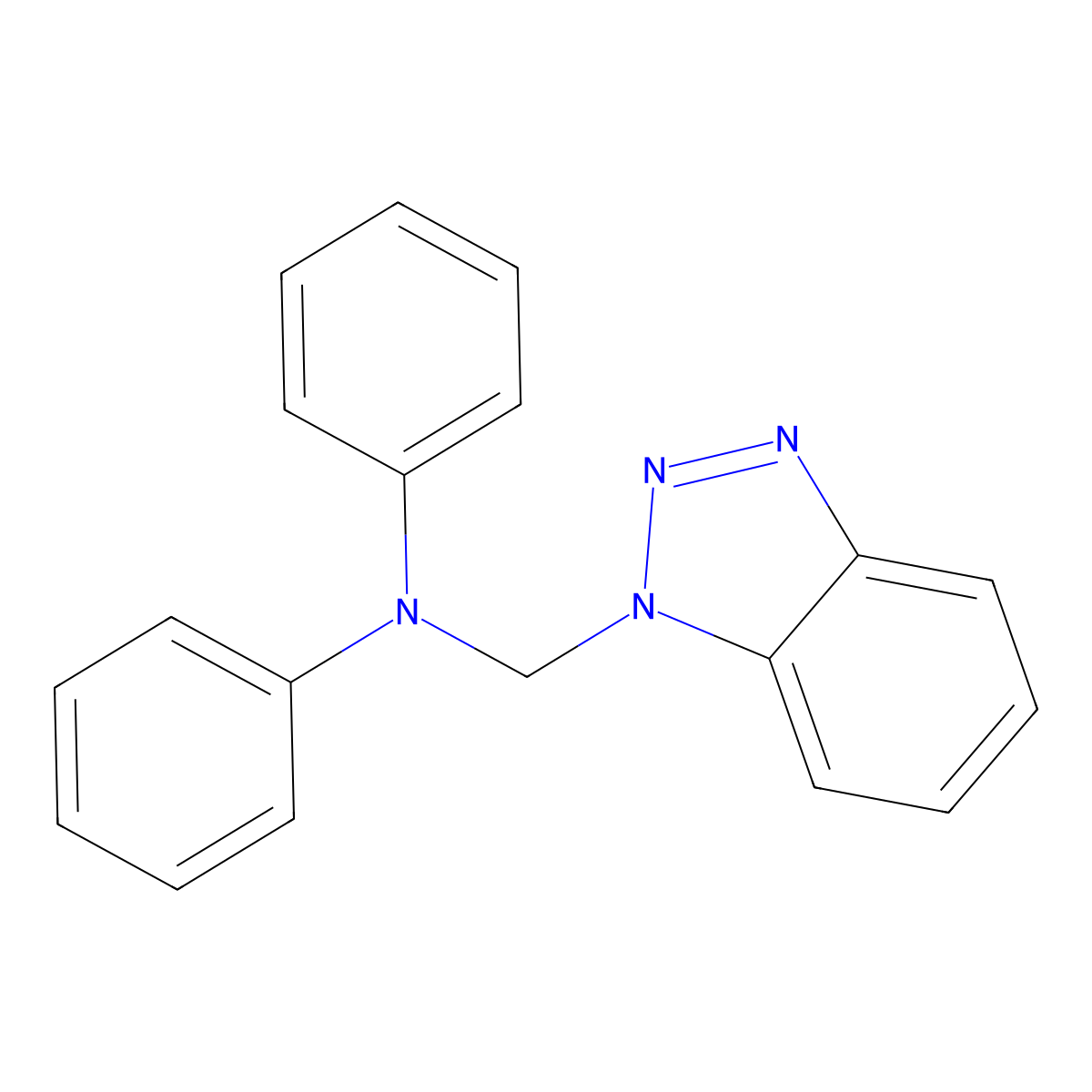 n-(1h-Benzotriazol-1-ylmethyl)-n-phenylaniline molecular structure, CAS 15497-48-0