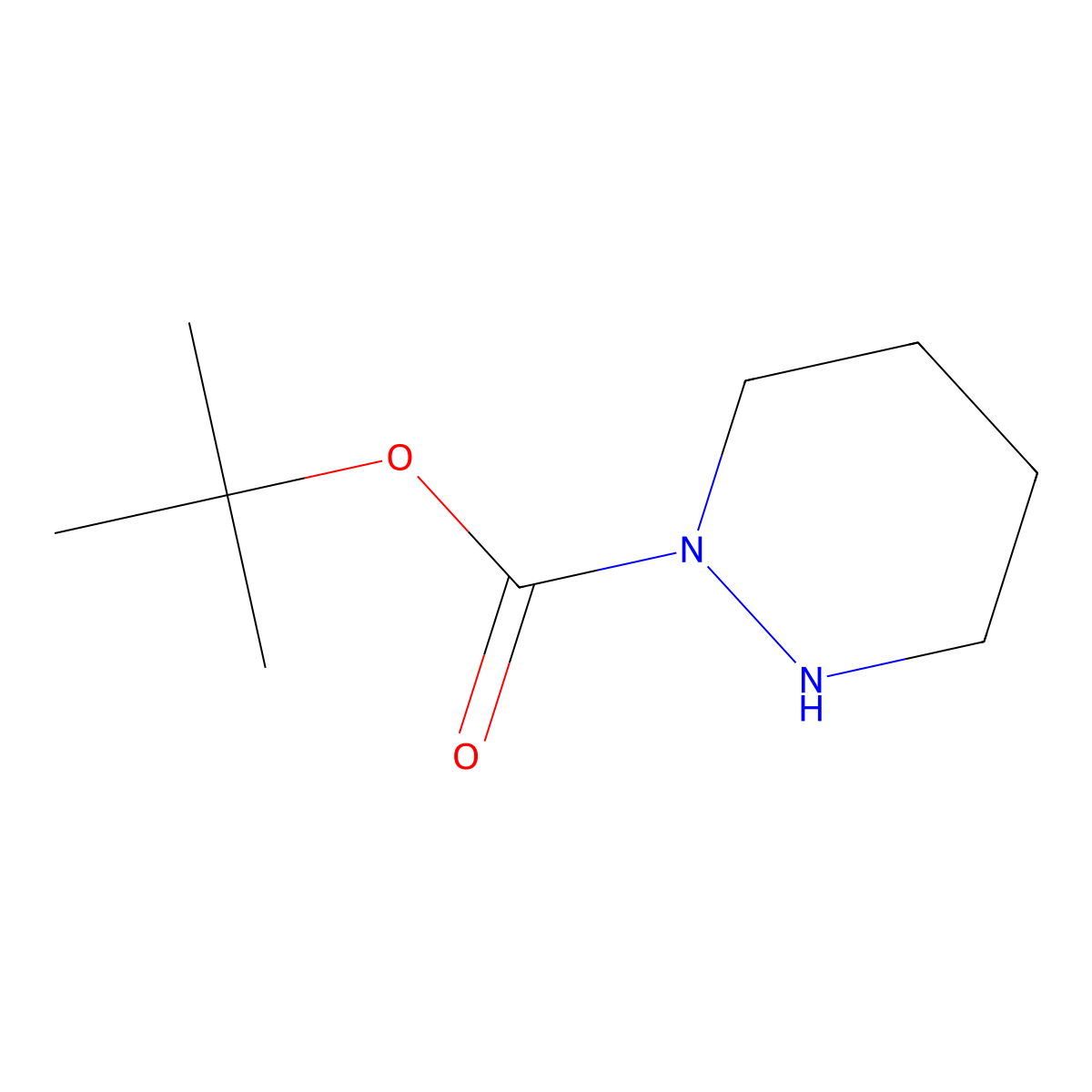 tert-Butyl tetrahydropyridazine-1(2H)-carboxylate molecular structure, CAS 154972-37-9