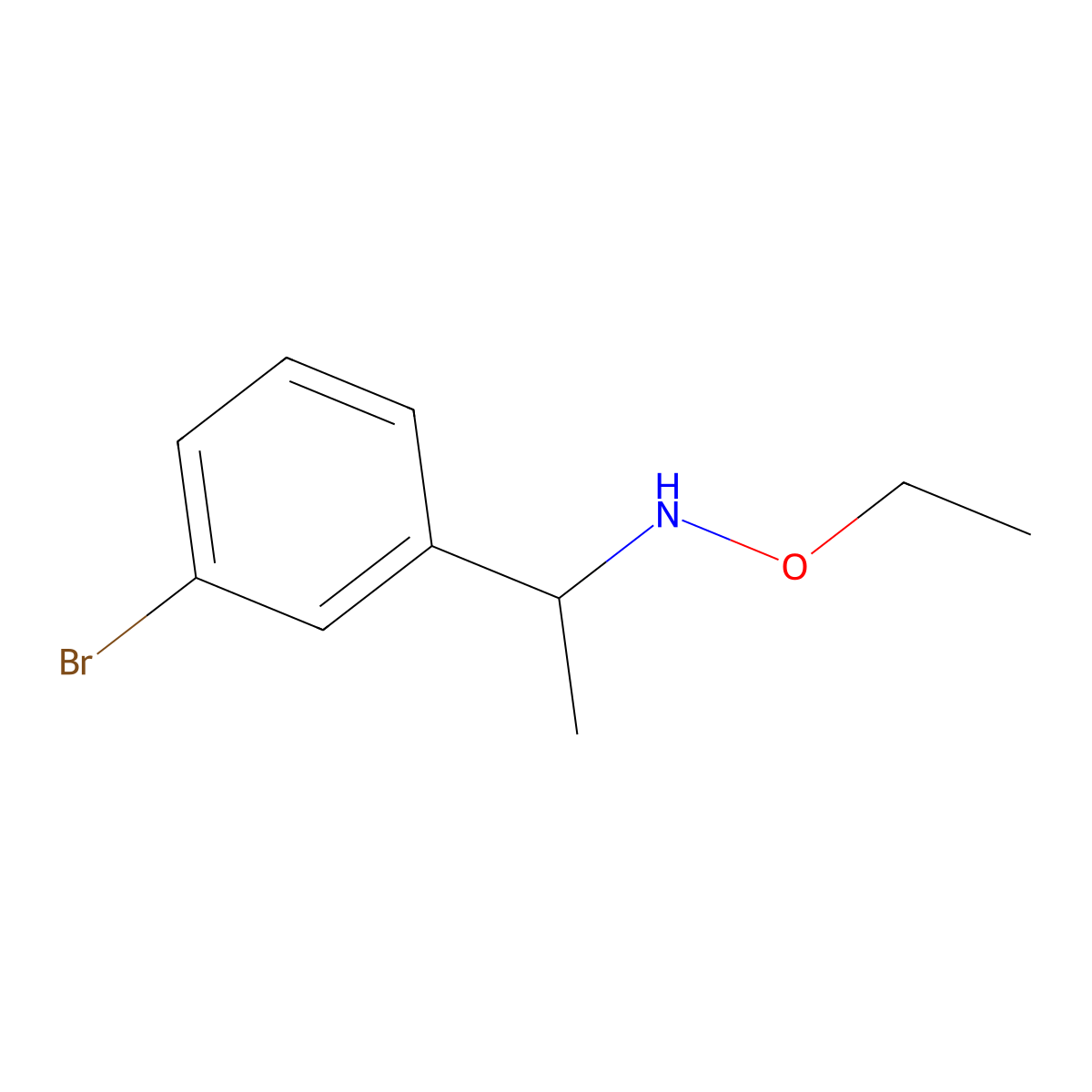 [1-(3-Bromophenyl)ethyl](ethoxy)amine molecular structure, CAS 1549736-97-1