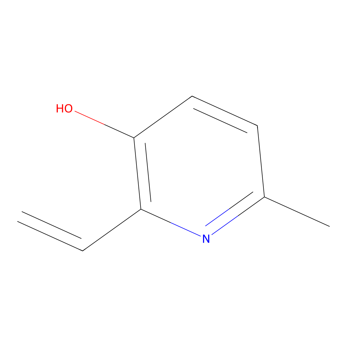 6-Methyl-2-vinylpyridin-3-ol molecular structure, CAS 1549737-92-9