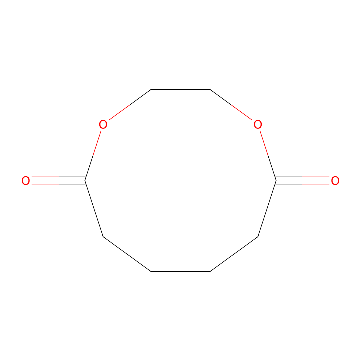 1,4-Dioxecane-5,10-dione molecular structure, CAS 15498-31-4