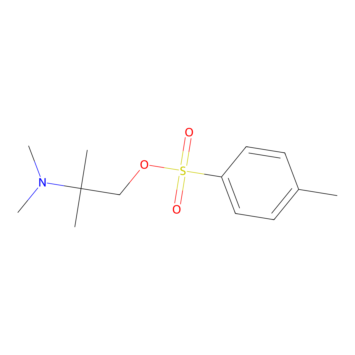 2-(Dimethylamino)-2-methylpropyl 4-methylbenzene-1-sulfonate molecular structure, CAS 15498-71-2
