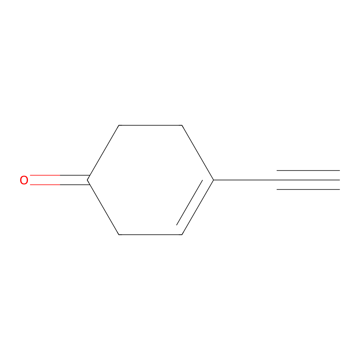 4-Ethynylcyclohex-3-en-1-one molecular structure, CAS 1549810-02-7