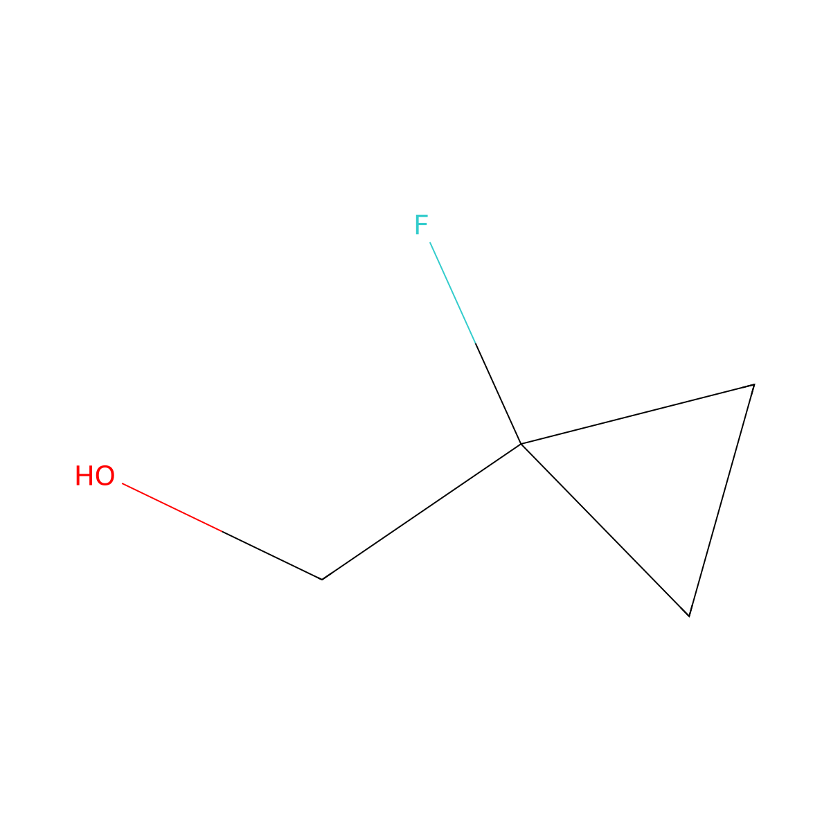 (1-Fluorocyclopropyl)methanol molecular structure, CAS 154985-93-0